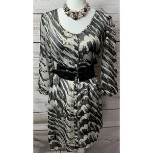 EUC Express Button Down Sheath Dress/Cover-Up